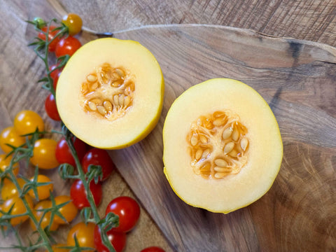 HONEY DROPS F1 - Mini Melon Hybrid Seeds for Patio and Small Gardens