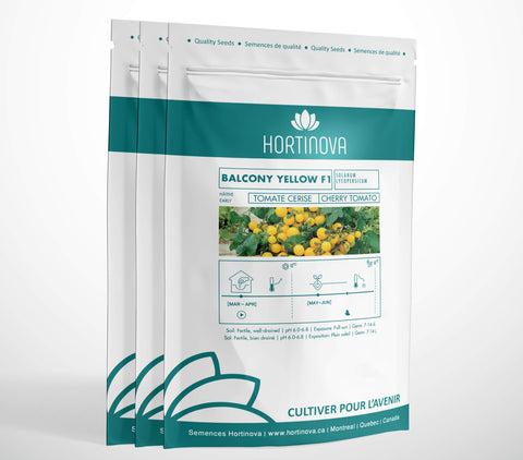 BALCONY YELLOW F1 - High Quality Cherry Tomato Seed Package for Gardening