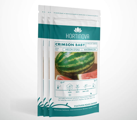 CRIMSON BABY - Semences de Melon d'Eau à Pollinisation Libre