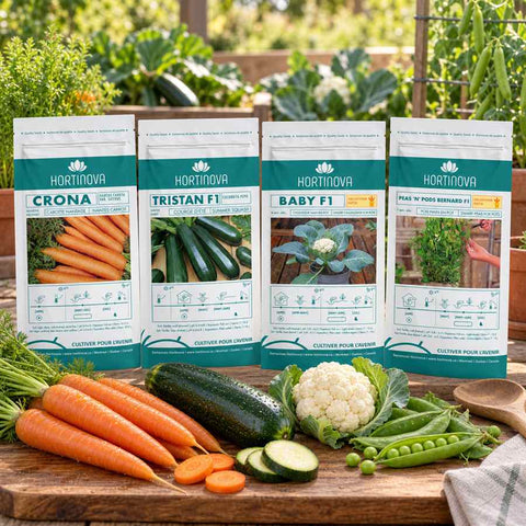 COOK'S GARDEN: Cauliflower, Pea, Carrot & Zucchini Seed Bundle